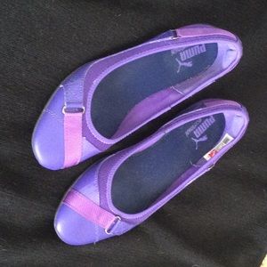 Puma Sportlifestyle ecoOrtholite electric purple flats, size 37.5 / size 7.